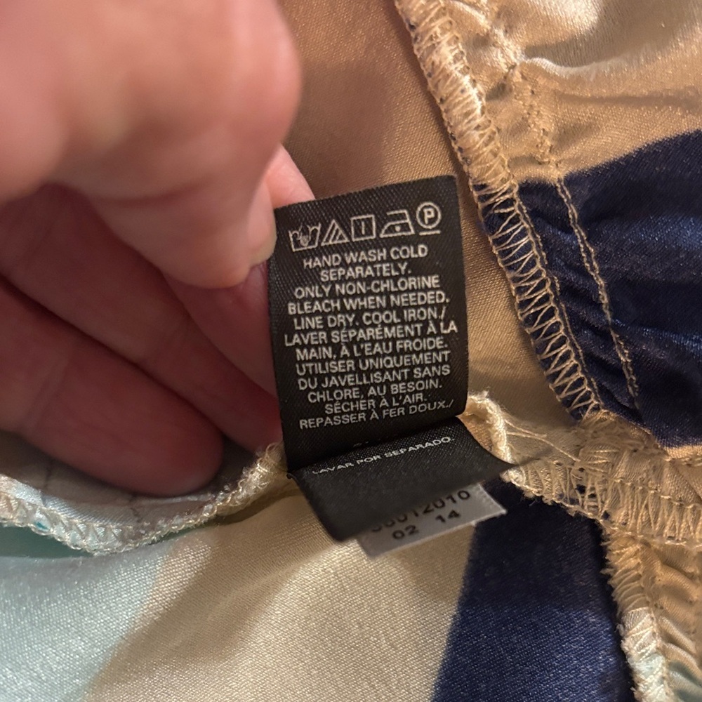Victoria's Secret Navy and Beige Striped Dress - Picture 7 of 8